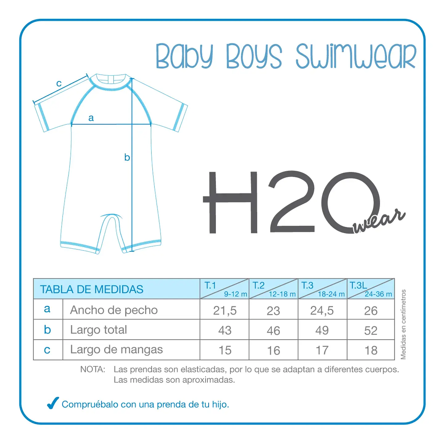 Traje de Baño Bebé Niño Body Calipso – H2O Wear 3