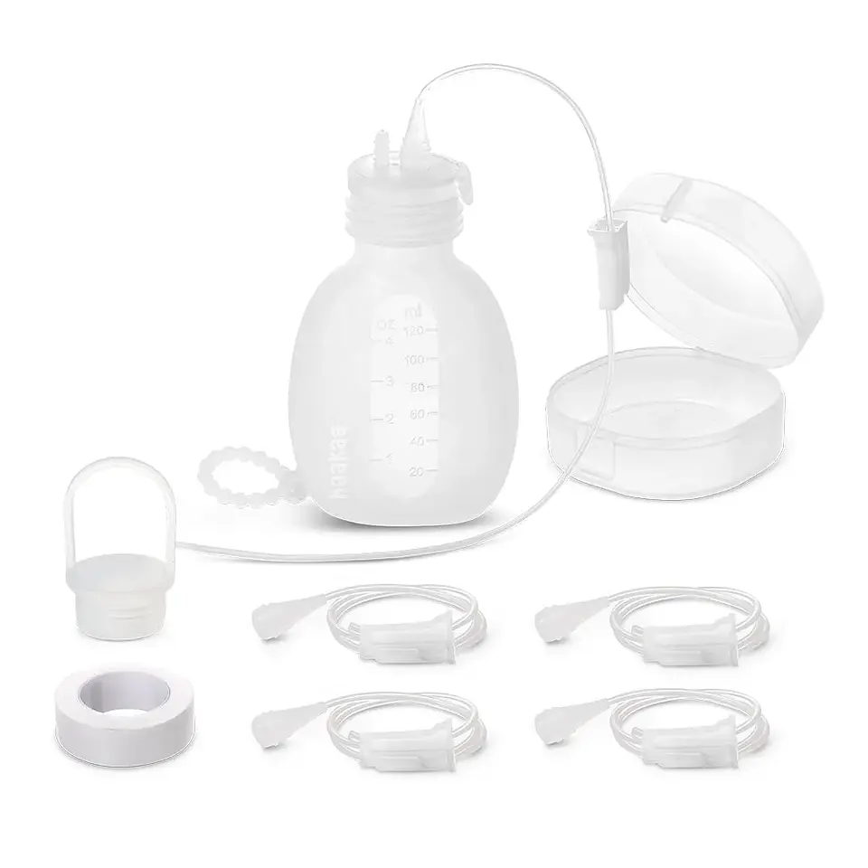 Sistema de Alimentación Suplementaria con Sonda y Pouch – Haakaa 4