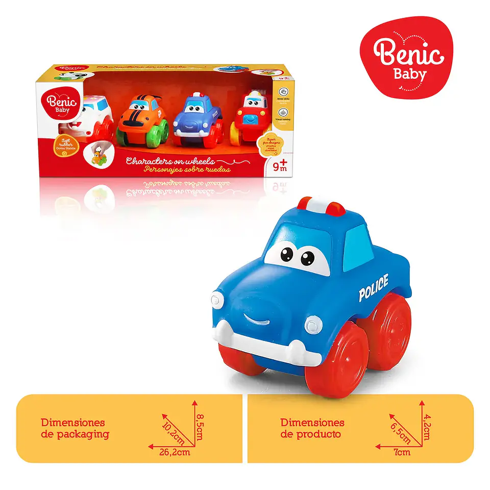 Set 4 Autitos con Caritas – HFC Toys 3
