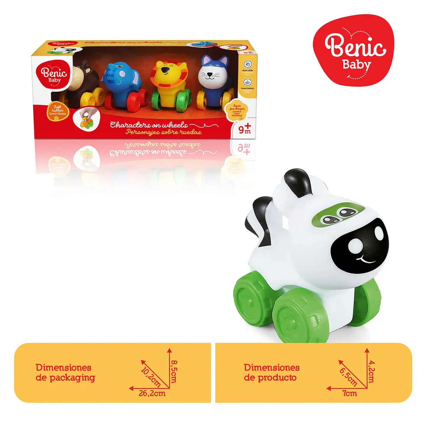 Set 4 Animalitos con Ruedas – HFC Toys 3