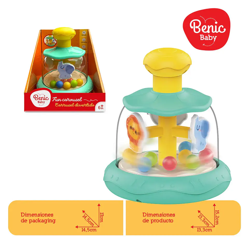 Carrusel Interactivo con Sonidos y Movimiento – HFC Toys 3