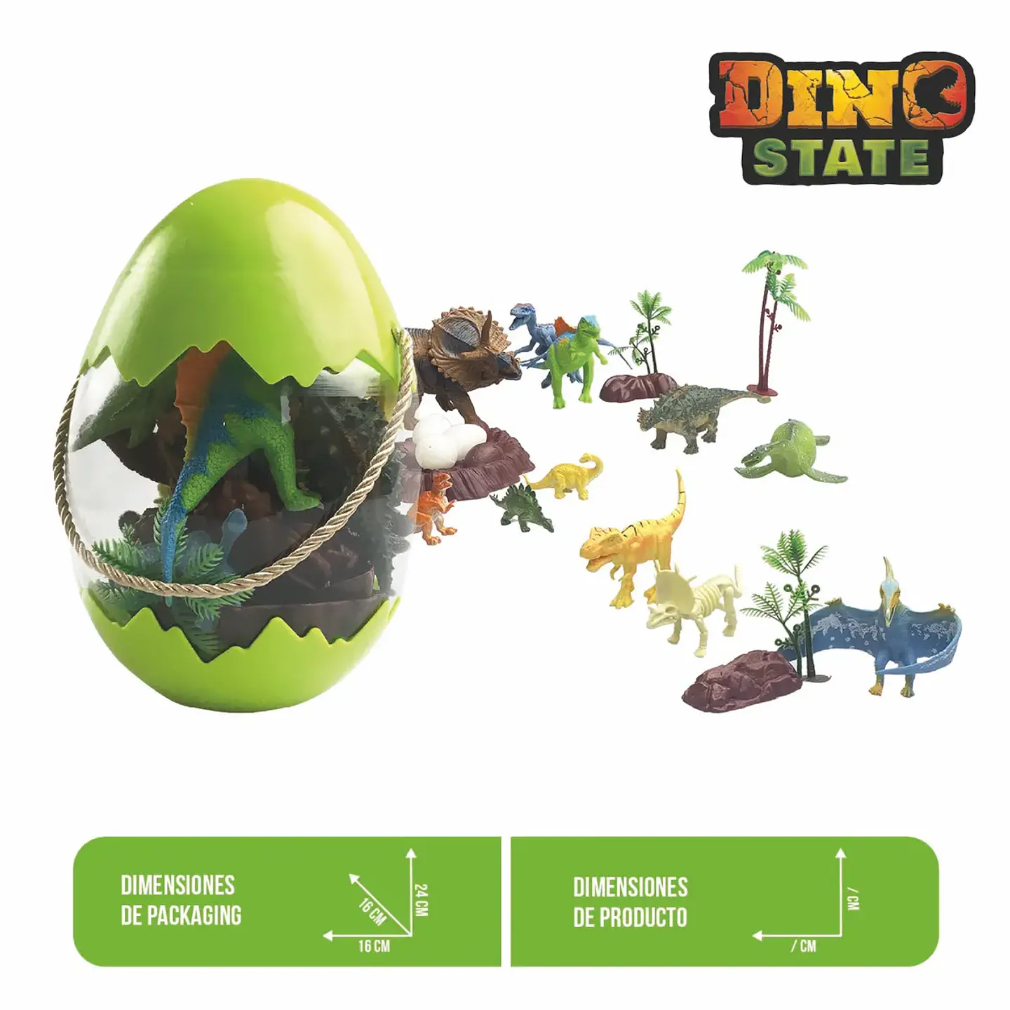 Huevo Sorpresa con Dinosaurios y Accesorios – HFC Toys 4