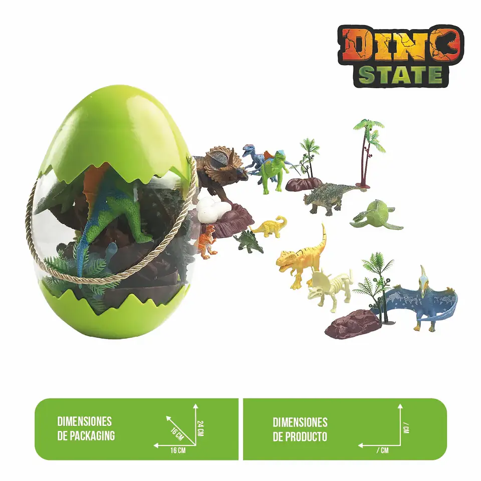 Huevo Sorpresa con Dinosaurios y Accesorios – HFC Toys 4