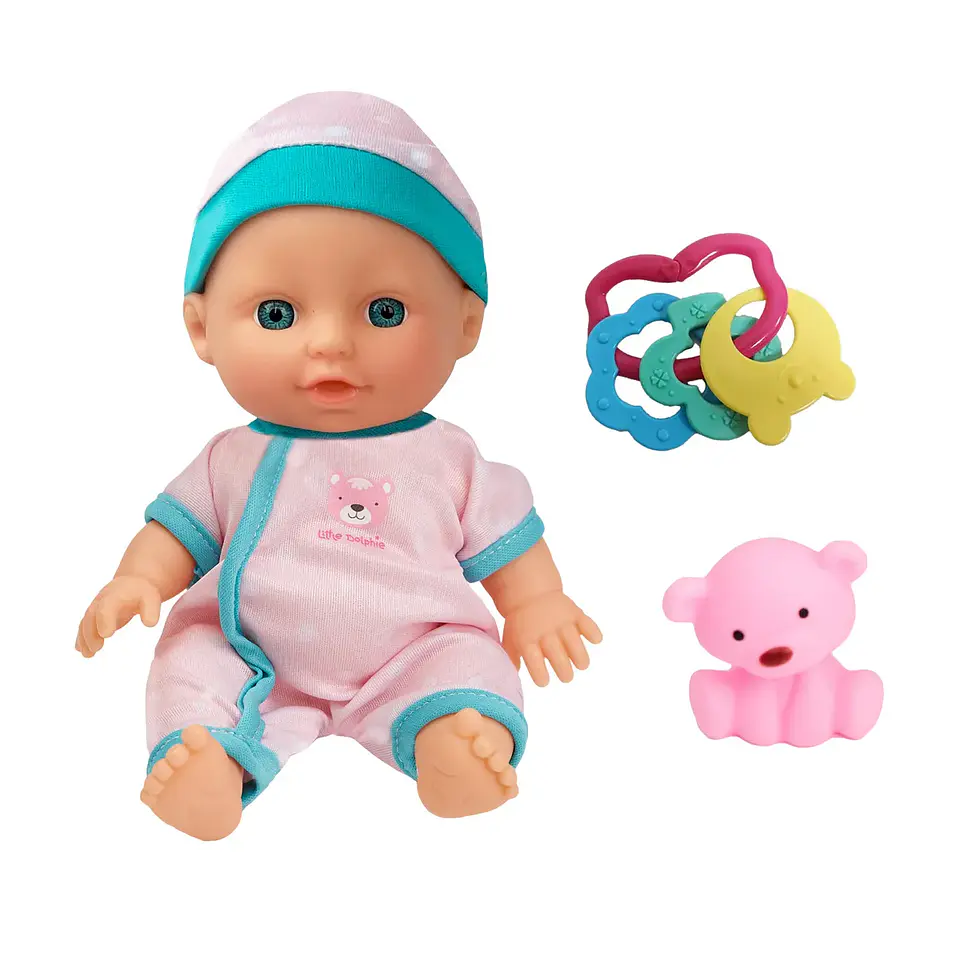Muñeca Bebé con Sonajero 23 cm - Little Dolphie 2