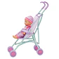 Muñeca Bebé con Coche Plegable de Paseo - Little Dolphie - Miniatura 2