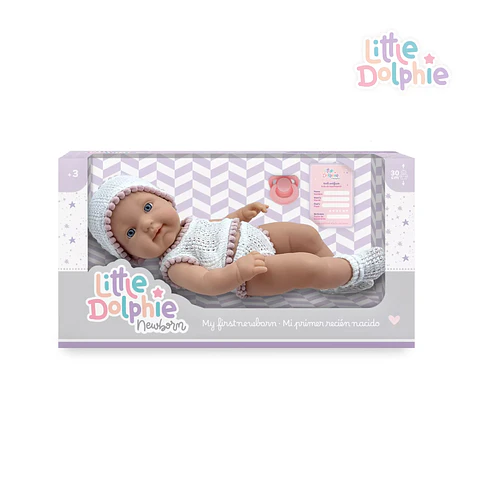 Muñeca Reborn Recién Nacida con Ropa Tejida 30 cm – Little Dolphie