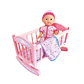 Muñeca Bebé con Cuna y Manta 29 cm – Little Dolphie - Miniatura 2