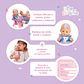 Muñeca Bebé con Silla, Mamadera y Accesorios 29 cm – Little Dolphie - Miniatura 3