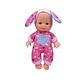 Muñeca Bebé Perfumada Conejito Rosado 23 cm – Little Dolphie - Miniatura 2