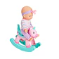 Muñeca Bebé con Mecedora Unicornio y Sonajero 29 cm – Little Dolphie - Miniatura 2