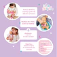 Muñeca Bebé con Tina, Bata y Accesorios 29 cm – Little Dolphie - Miniatura 3