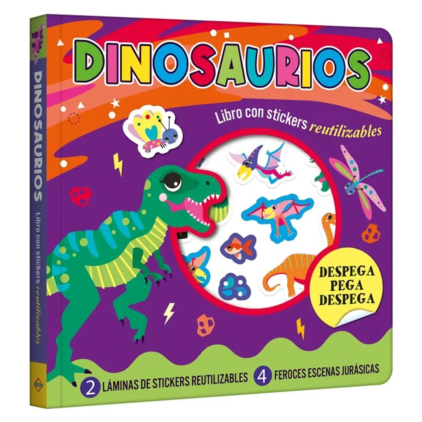 Libro con Stickers Reutilizables Dinosaurios – Lexus 1