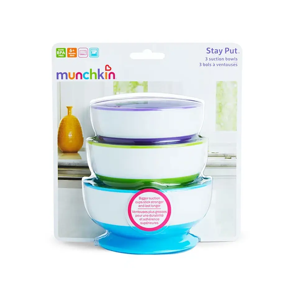 Set de 3 Bowls con Antideslizante – Munchkin 1