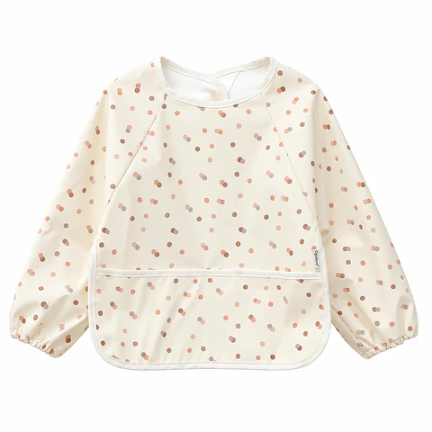 Babero Delantal Blanco Puntitos – Opaline