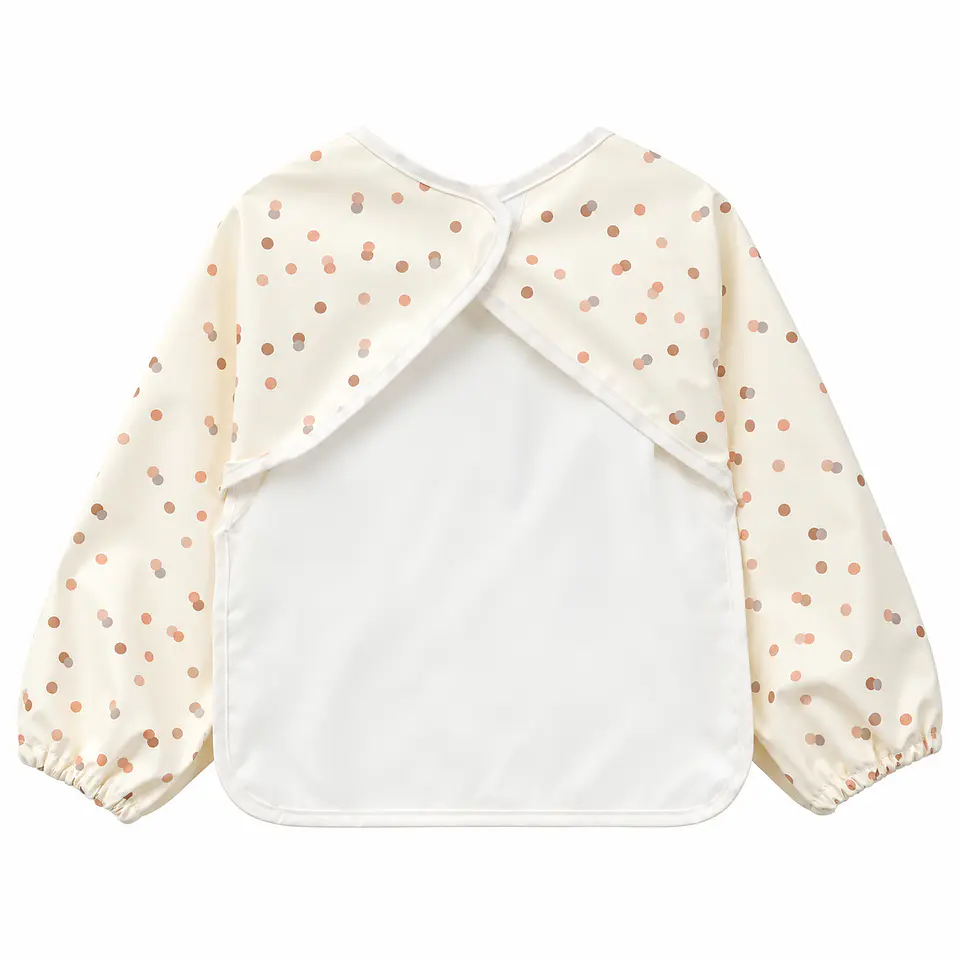 Babero Delantal Blanco Puntitos – Opaline 3