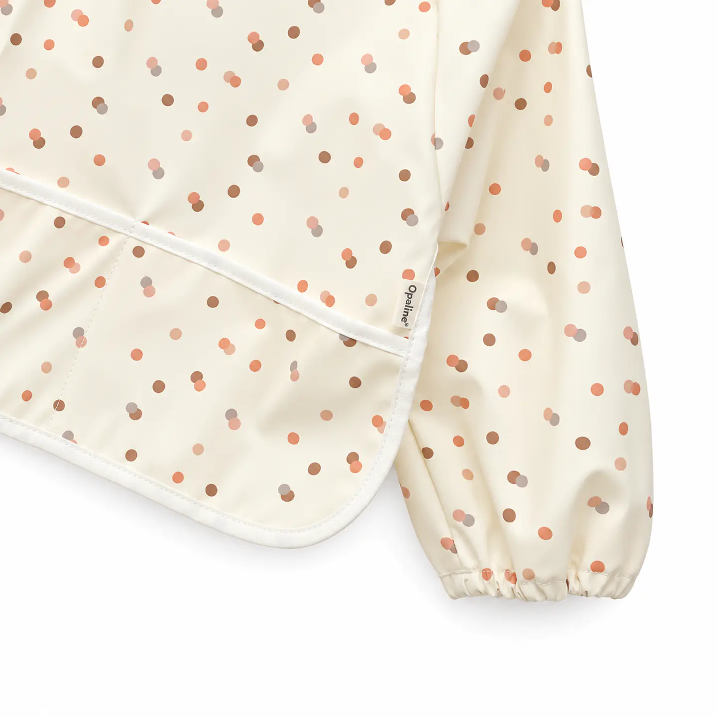 Babero Delantal Blanco Puntitos – Opaline 2