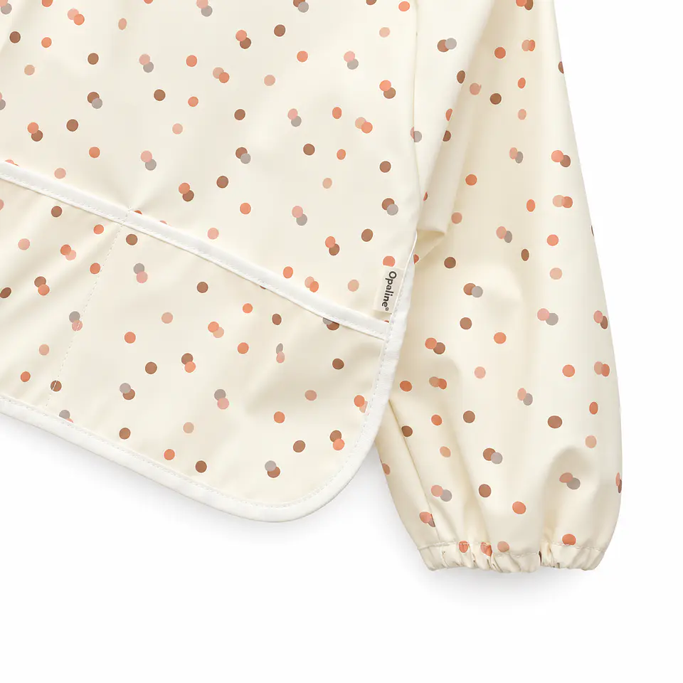 Babero Delantal Blanco Puntitos – Opaline 2