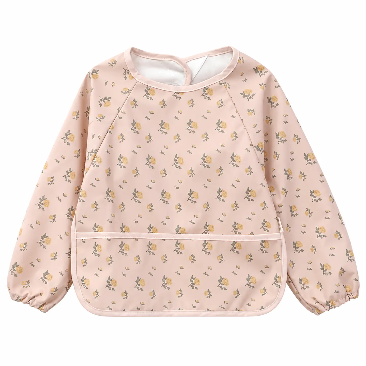Babero Delantal Rosado Flores – Opaline 1