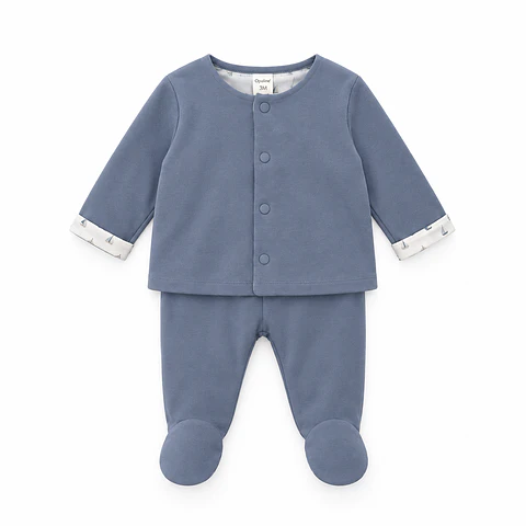 Conjunto Polerón y Pantalón Azul Bebé Niño – Opaline
