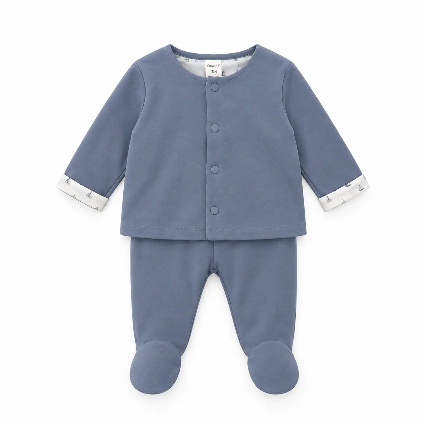 Conjunto Polerón y Pantalón Azul Bebé Niño – Opaline 1
