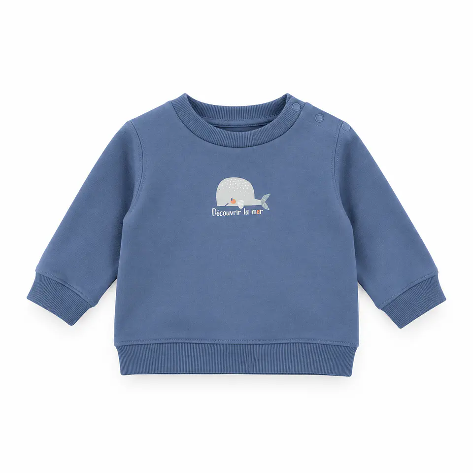 Conjunto Polerón Ballena y Pantalón Azul Bebé Niño – Opaline 3