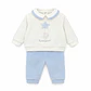 Conjunto Polerón y Pantalón Bebé Celeste Plush – Opaline - Miniatura 1