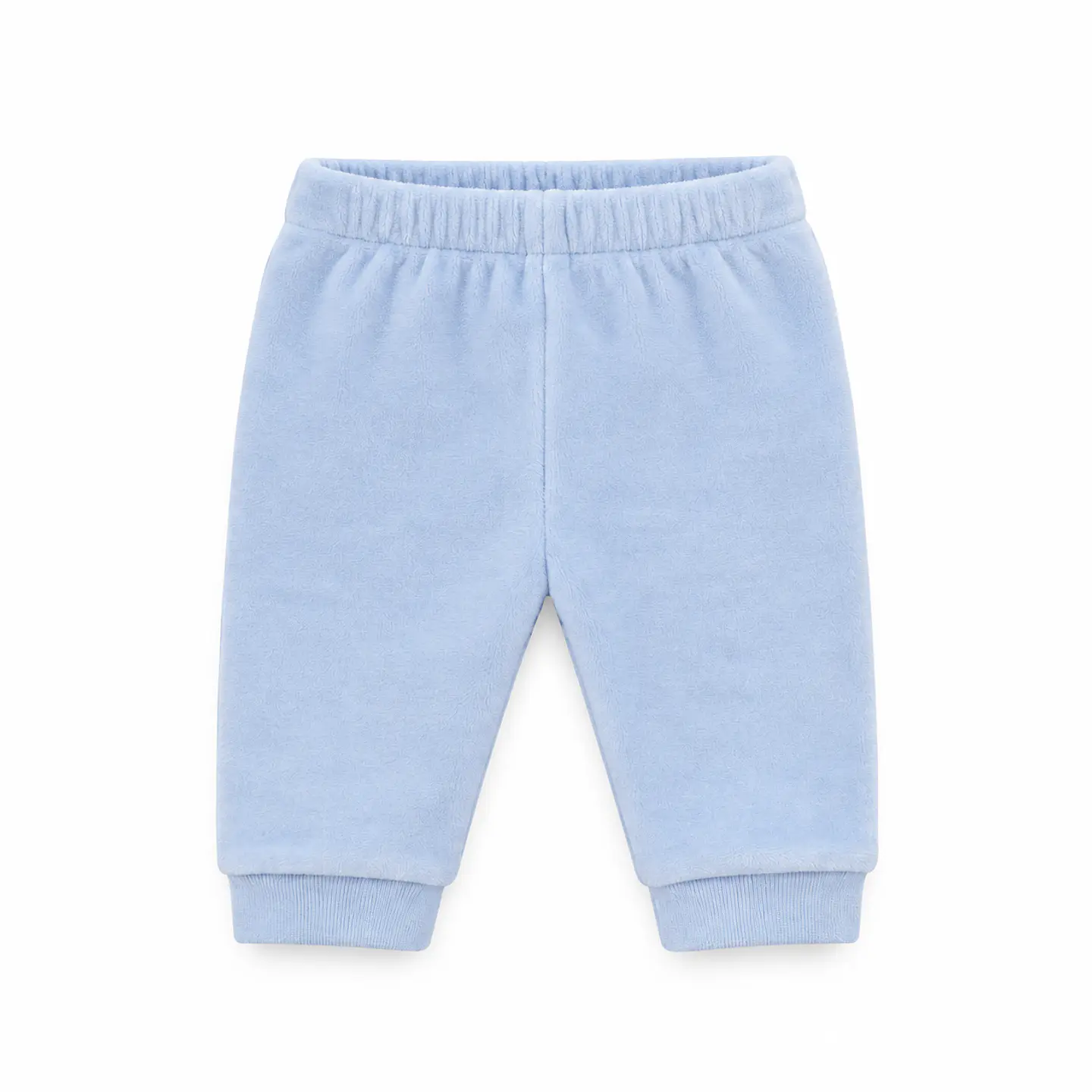 Conjunto Polerón y Pantalón Bebé Celeste Plush – Opaline 3