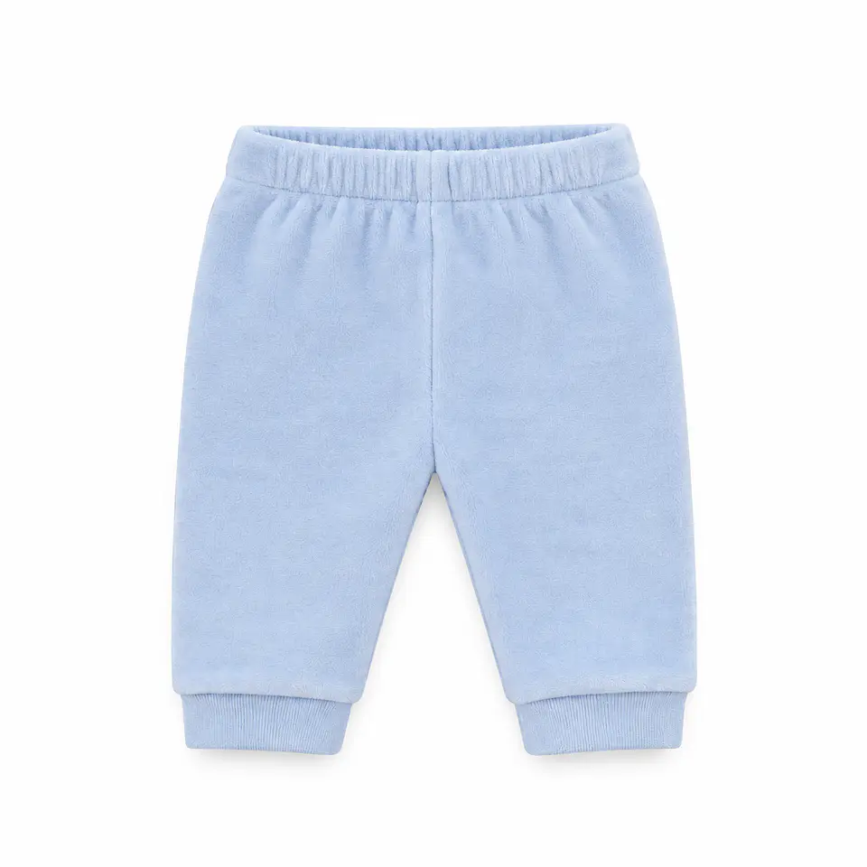 Conjunto Polerón y Pantalón Bebé Celeste Plush – Opaline 3
