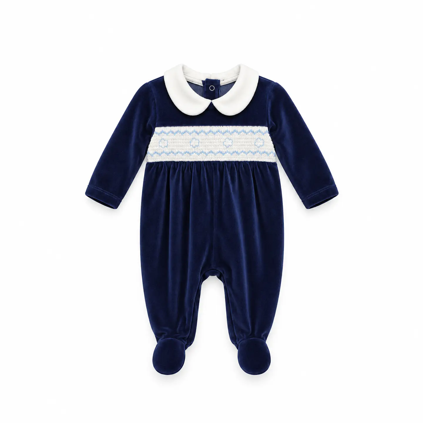 Osito Algodón Bebé Niño Azul Marino Plush – Opaline 1