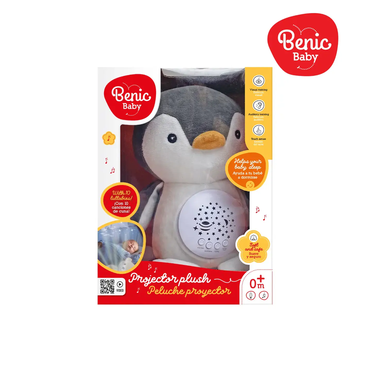 Peluche Pingüino Proyector de Luces y Sonidos – HFC Toys 1