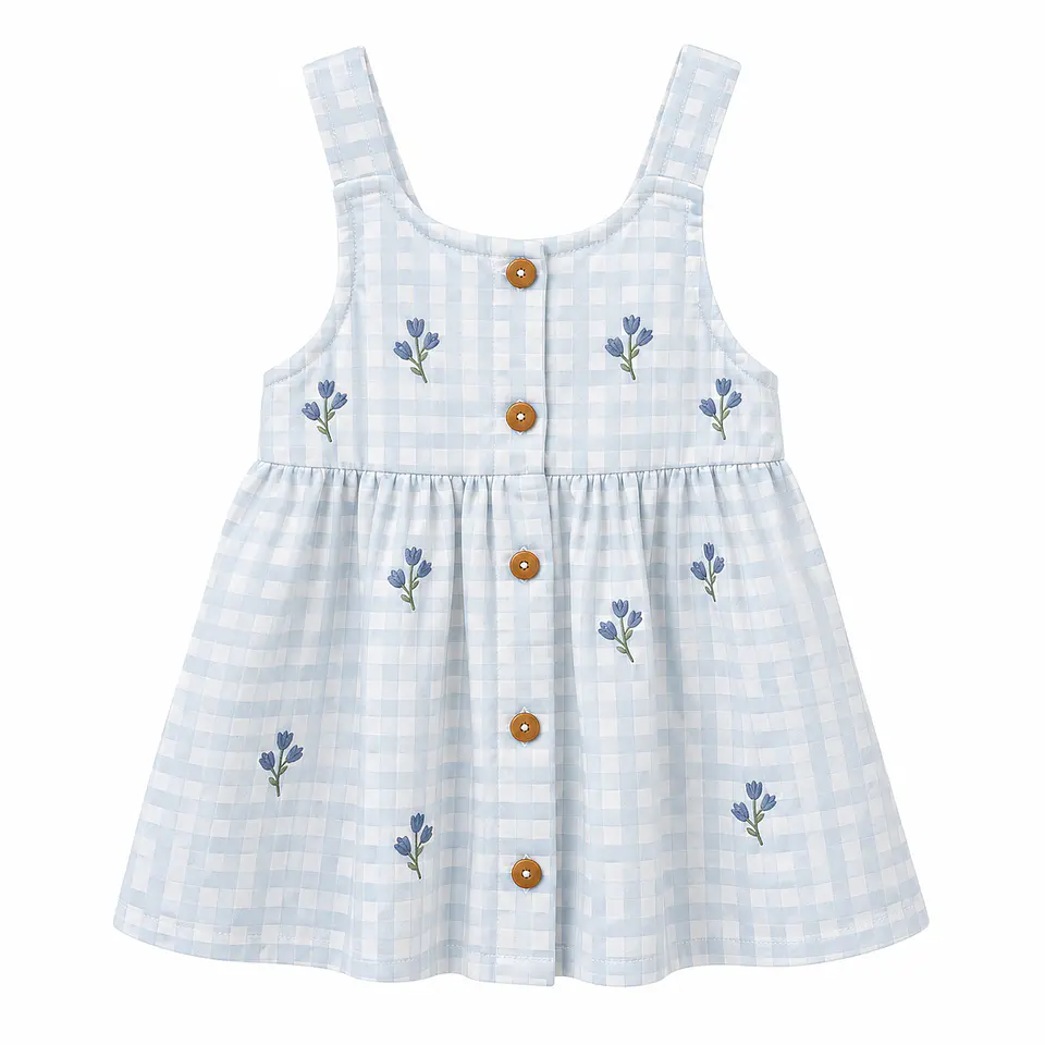 Vestido Celeste con Polera – Opaline 2