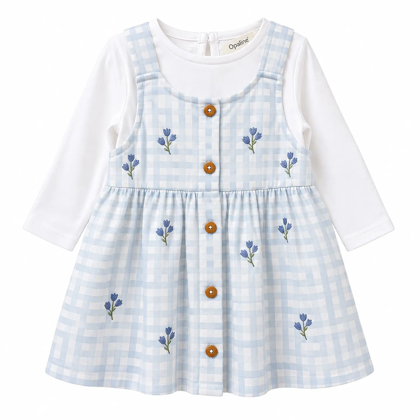 Vestido Celeste con Polera – Opaline 1