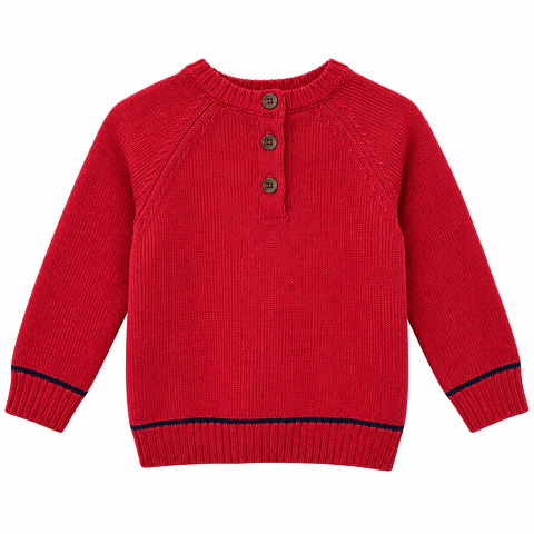 Sweater Tejido Rojo – Opaline