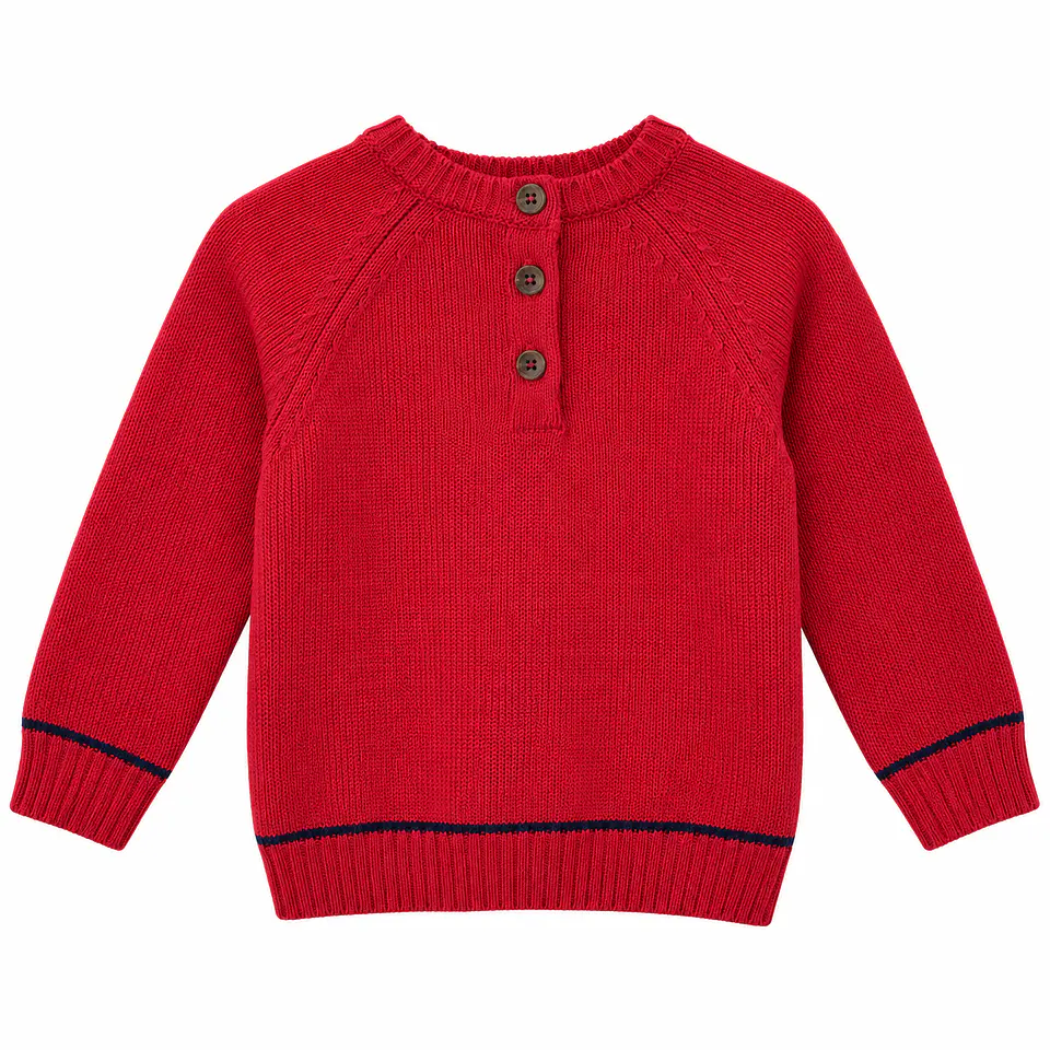 Sweater Tejido Rojo – Opaline 1