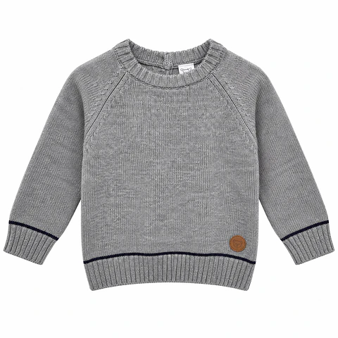 Sweater Tejido Gris – Opaline