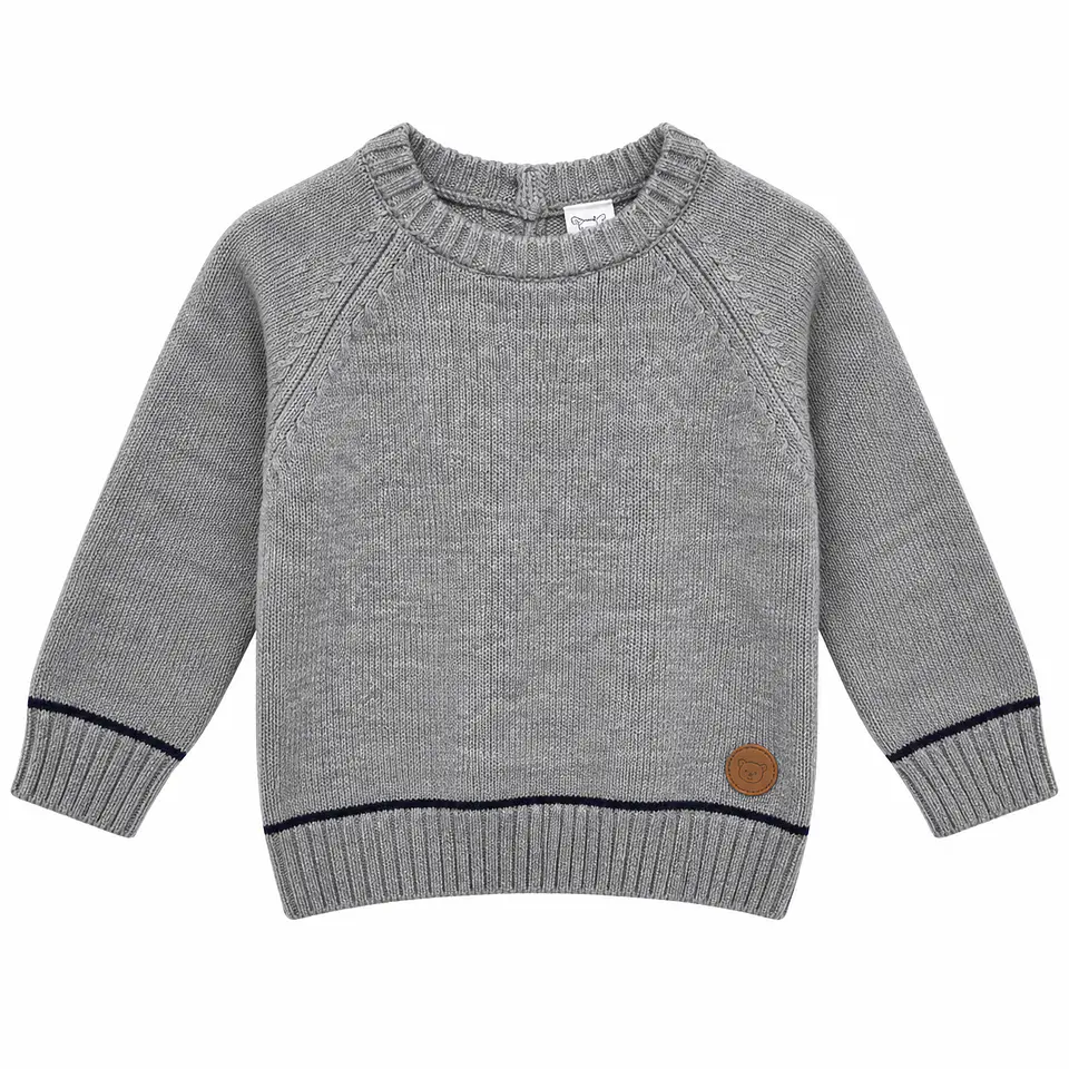 Sweater Tejido Gris – Opaline 1