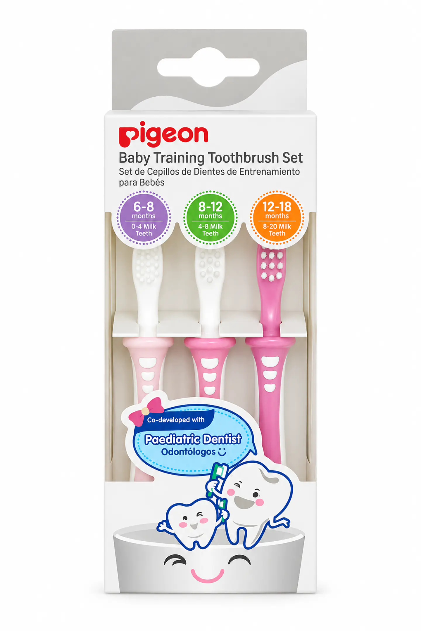 Cepillos Dentales Set de Aprendizaje 3 Pasos – Pigeon 4