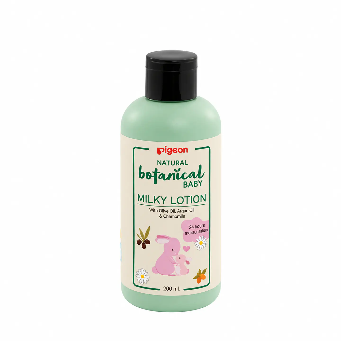 Natural Botanical Baby Milky Lotion 200 ml – Pigeon 1