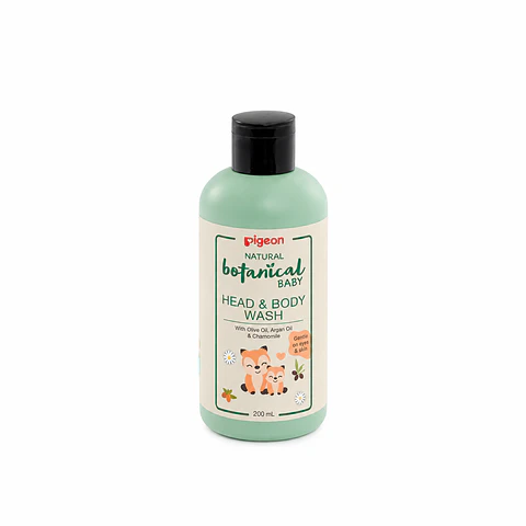 Natural Botanical Baby Head & Body Wash 200 ml – Pigeon