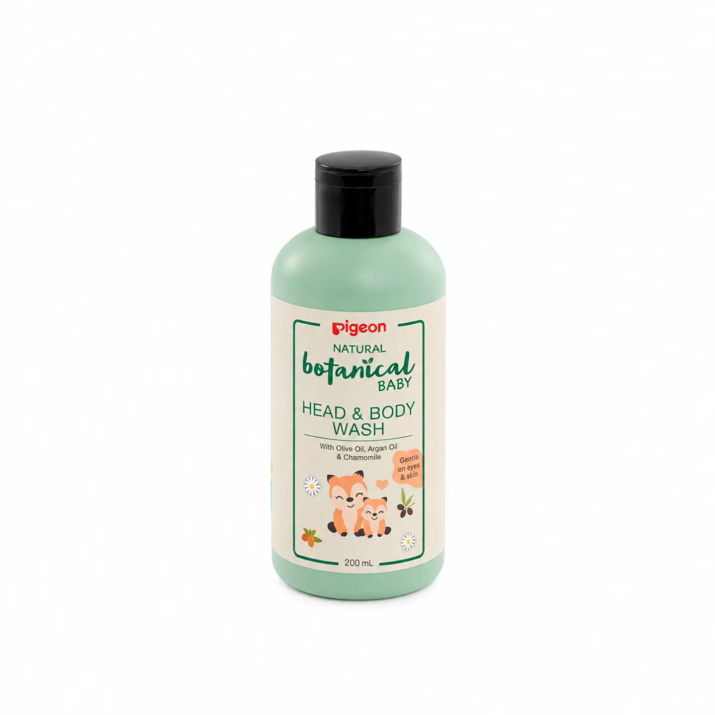 Natural Botanical Baby Head & Body Wash 200 ml – Pigeon 1
