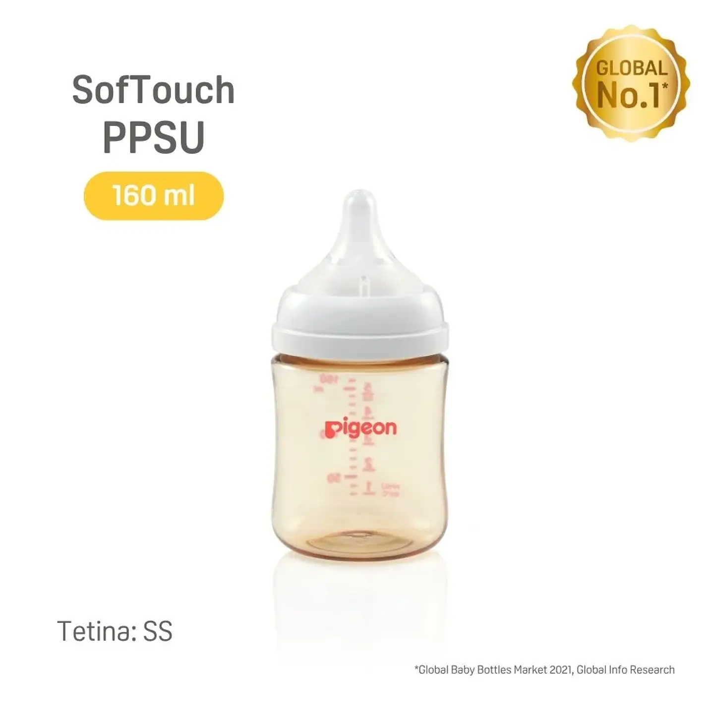 Pack Dúo Mamaderas SofTouch PPSU 160 ml + 240 ml – Pigeon 2