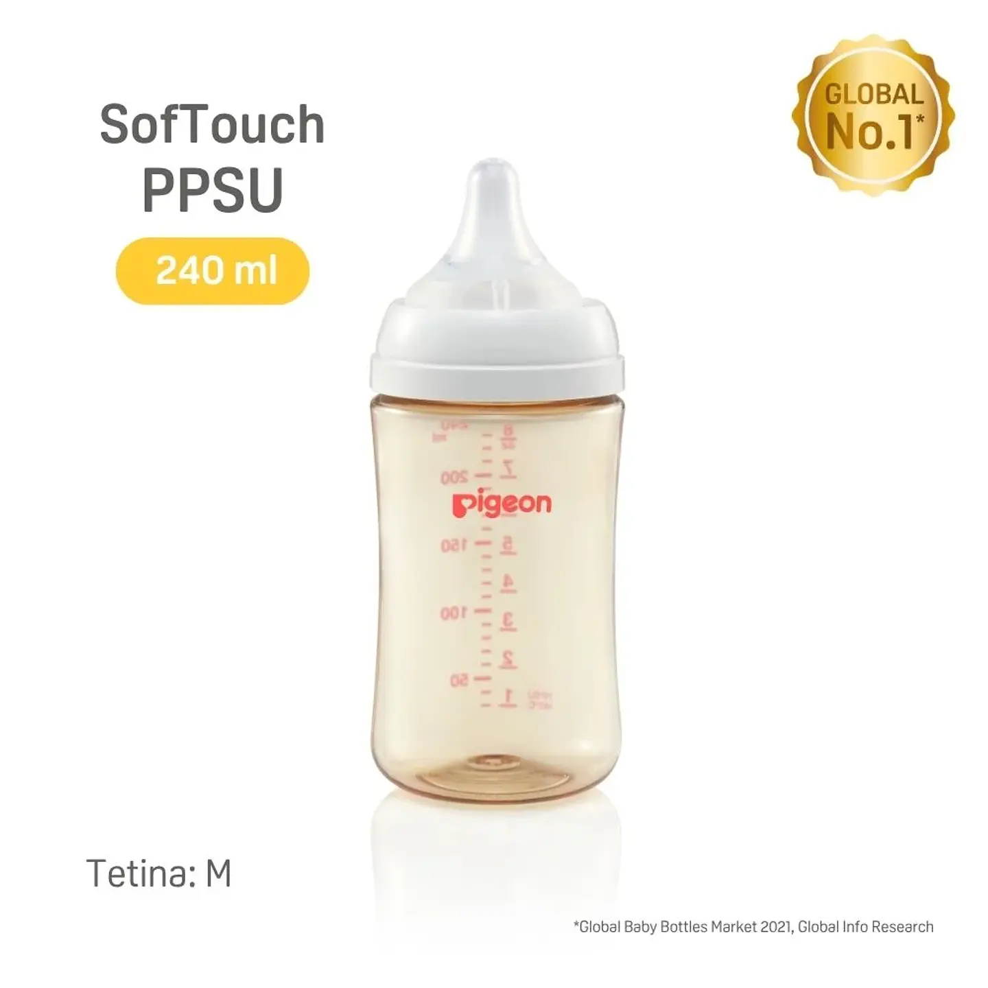 Pack Dúo Mamaderas SofTouch PPSU 160 ml + 240 ml – Pigeon 3