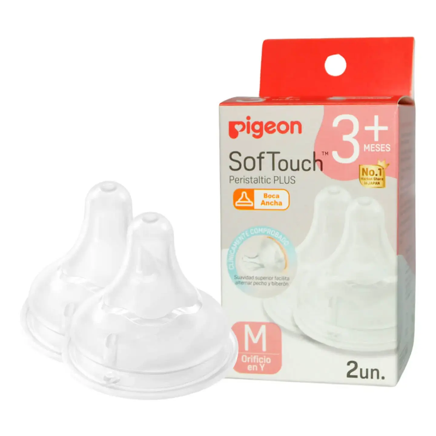 Tetinas de Repuesto SofTouch 2 Unidades – Pigeon 1