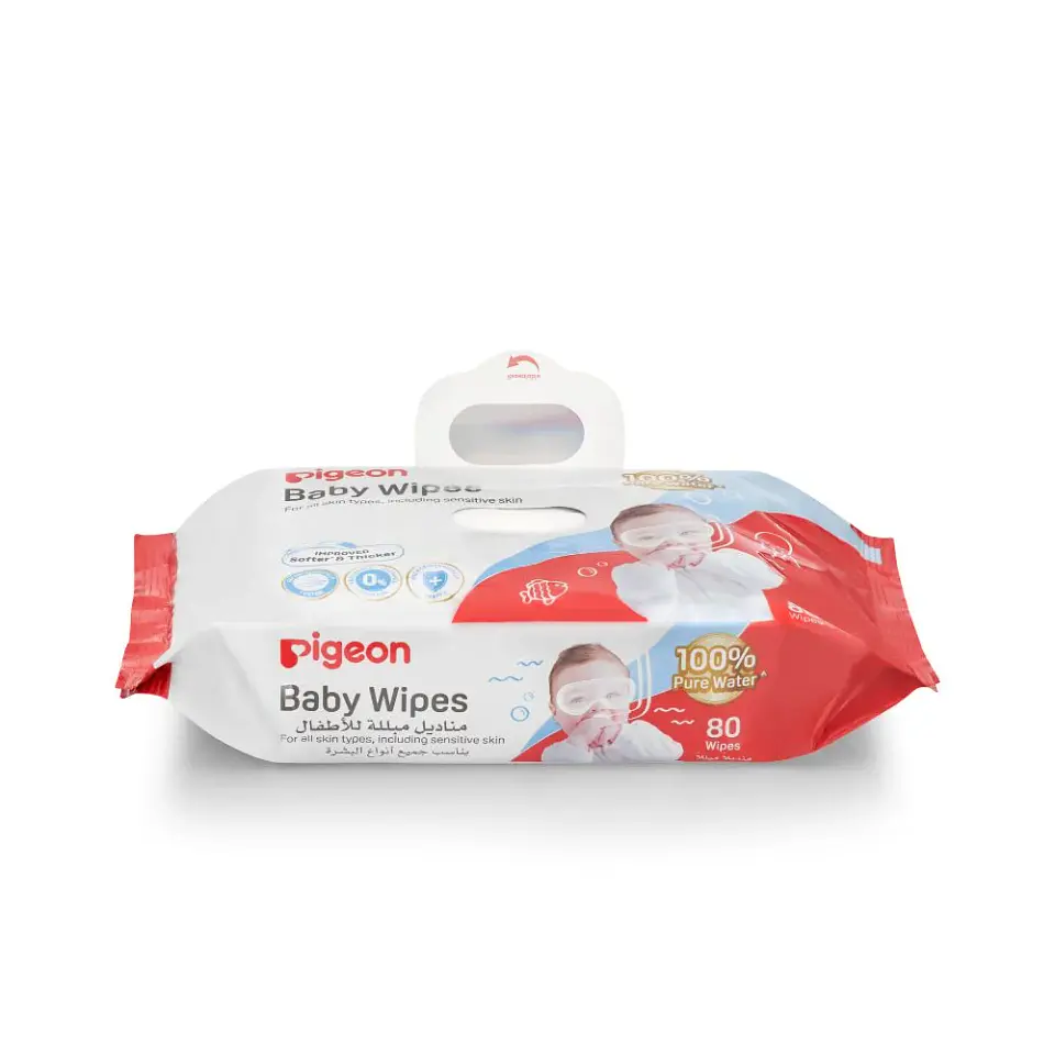 Toallitas Húmedas 100% Pure Water 80 Unidades – Pigeon 2