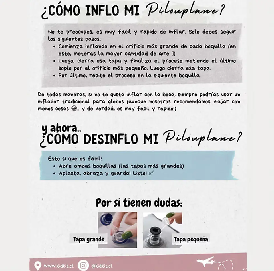 Cojín Inflable de Viaje - Pilouplane 5
