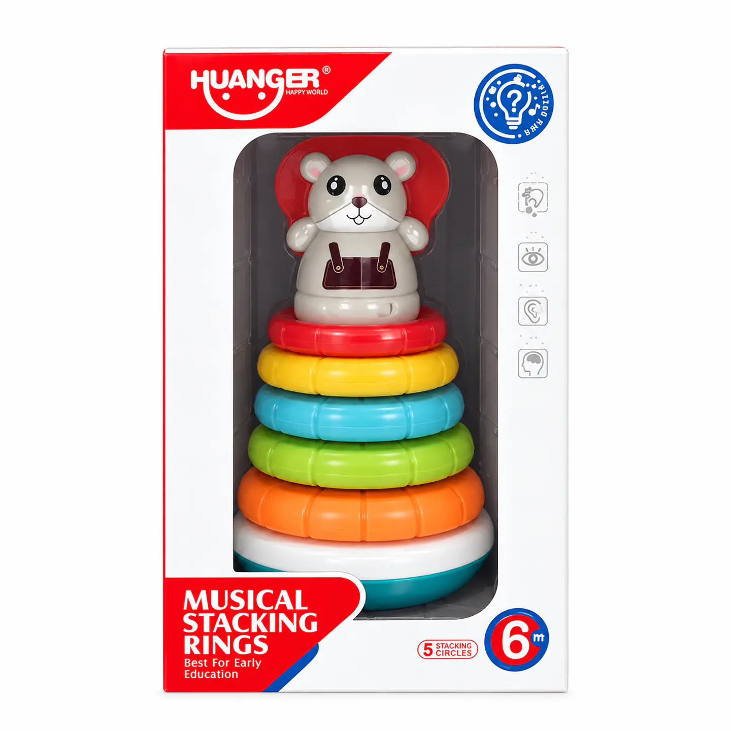 Aros apilables musicales Elefante – Huanger 3