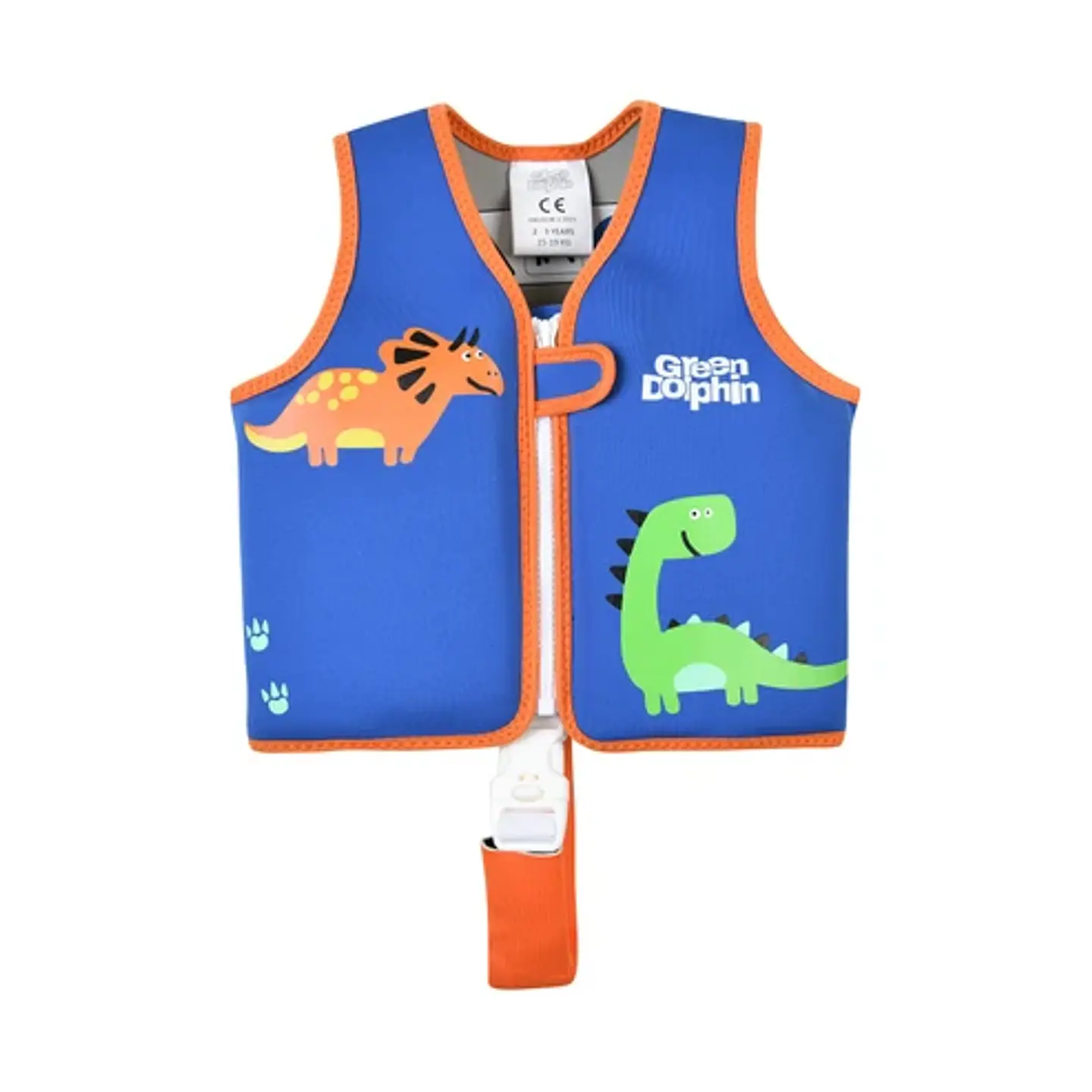 Chaleco Flotador Infantil Dinosaurio Azul – Green Dolphin 1