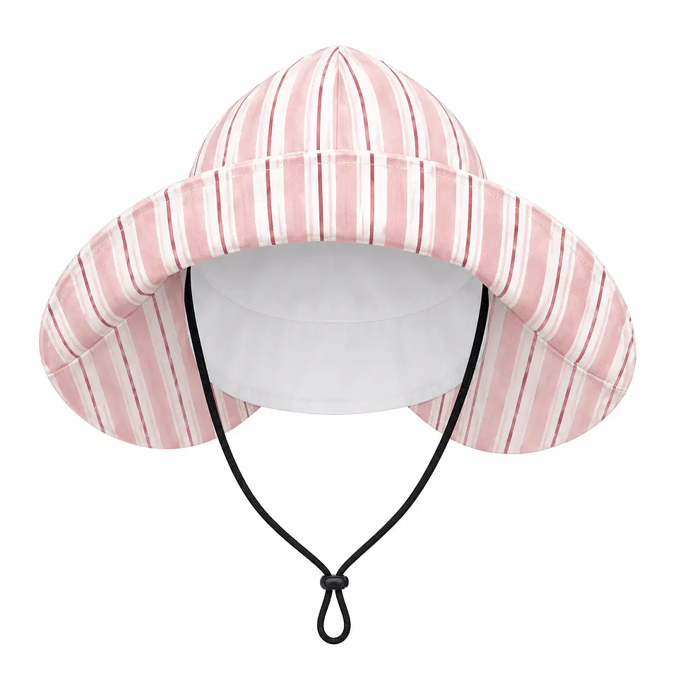 Sombrero Listado Rosa UPF50+ – Salvaje Kids 1