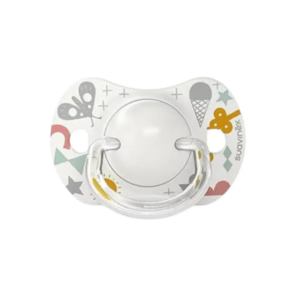 Pack 2 Chupetes SX Pro Silicona 0/6 meses Blanco - Suavinex 3