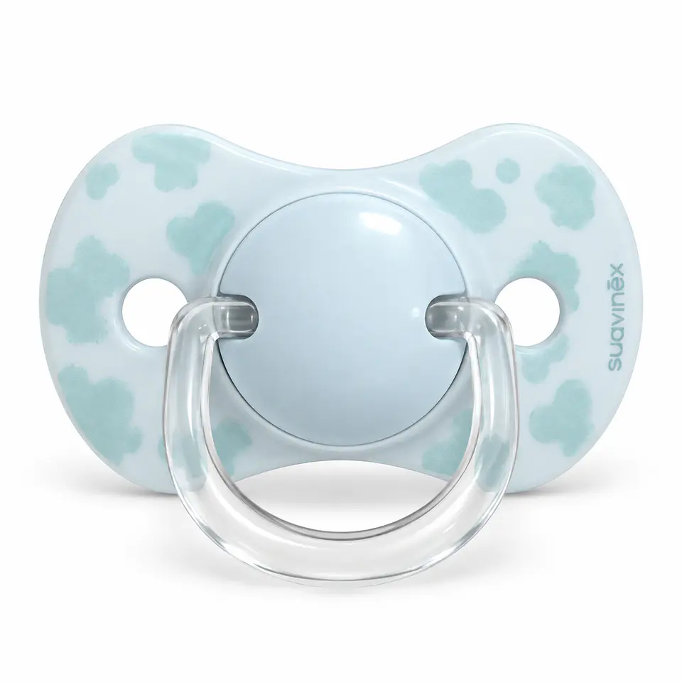 Pack 2 Chupetes SX Pro Silicona 0/6 meses Celeste - Suavinex 2